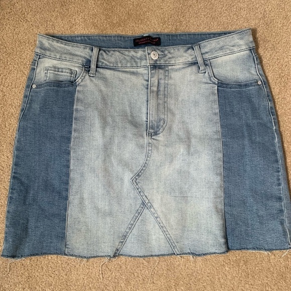 Dresses & Skirts - Celebrity Pink jean skirt size 13